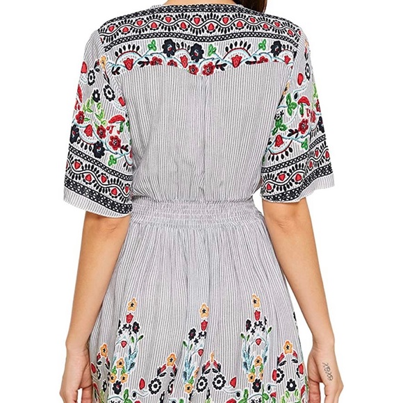 Floral boho button up dress - Picture 8 of 10